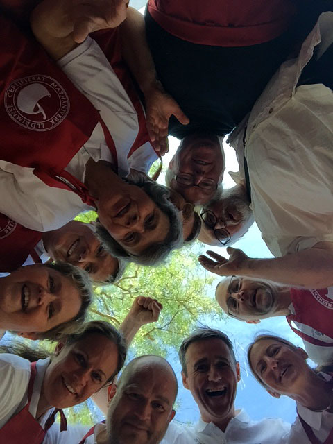 Gruppbild på mathantverkare på Smaka på Stockholm.